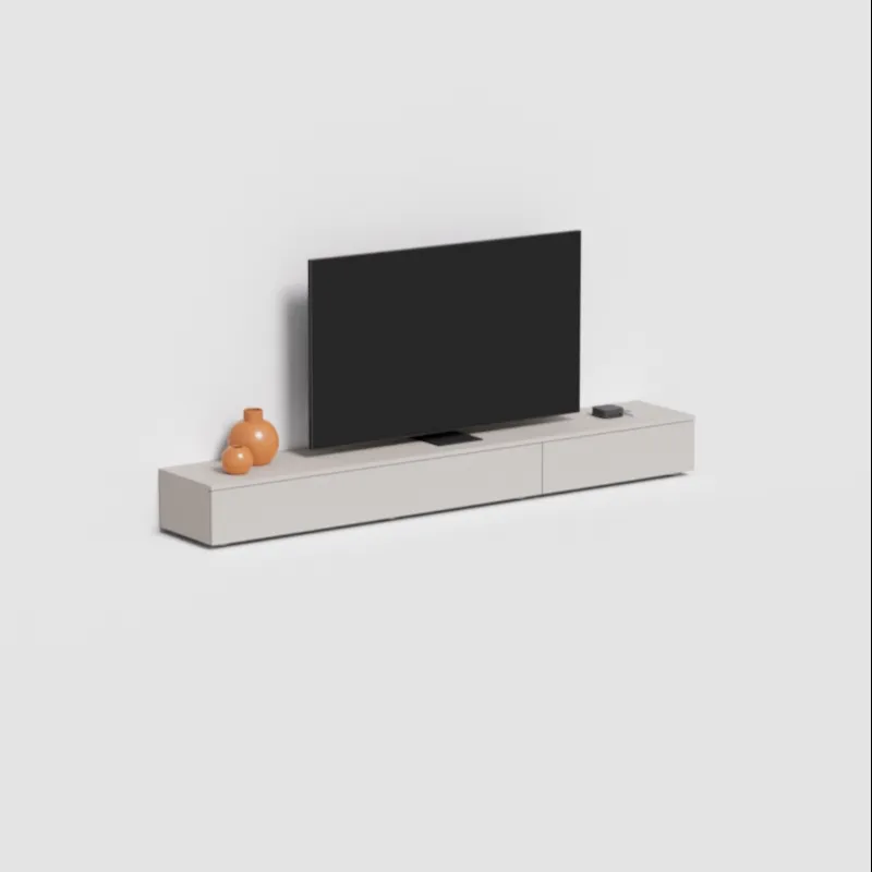 베이지 TV 수납장 · 외부 서랍