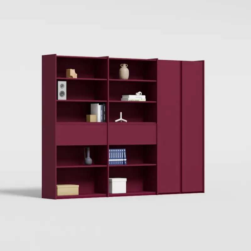 딥 플럼 선반 시스템 · 내부, 외부 서랍 · 스튜디오 컷